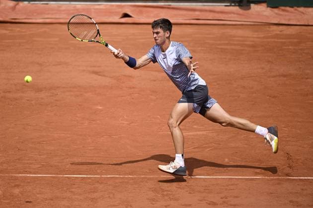 Dino Prizmic (Cro) TENNIS : Roland Garros 2023 - Finale Junior Garcons - Paris - 10 06 2023 JBAutissier Panoramic 