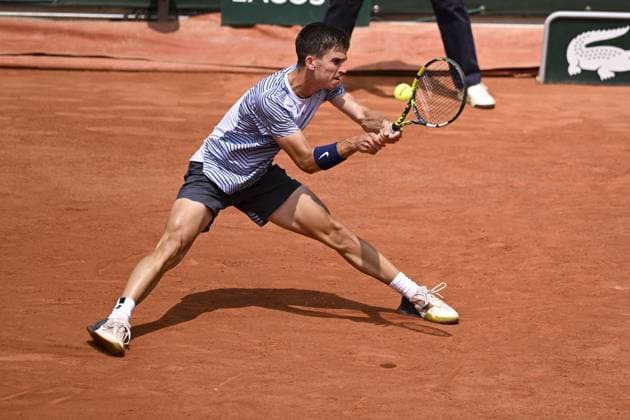 Dino Prizmic (Cro) TENNIS : Roland Garros 2023 - Finale Junior Garcons - Paris - 10 06 2023 JBAutissier Panoramic 
