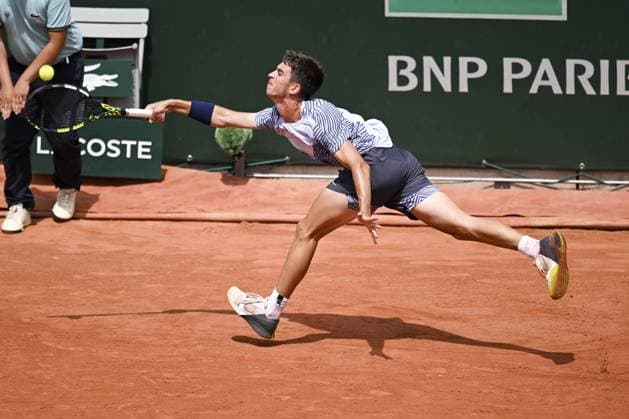 Dino Prizmic (Cro) TENNIS : Roland Garros 2023 - Finale Junior Garcons - Paris - 10 06 2023 JBAutissier Panoramic 