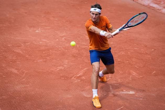 Tennis, French Open, Caspar Ruud training before the final