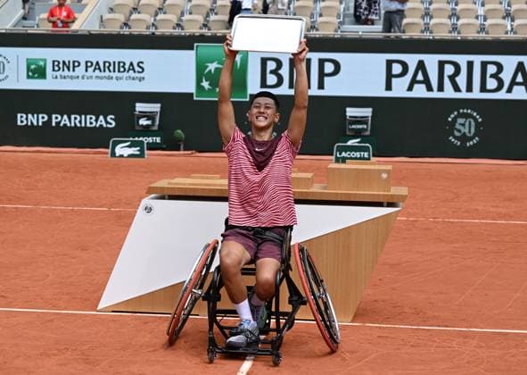 2023 Roland Garros Wheelchair Mens Single Final Alfie Hewett GBR vs Tokito Oda JPN Tokito Oda JPN