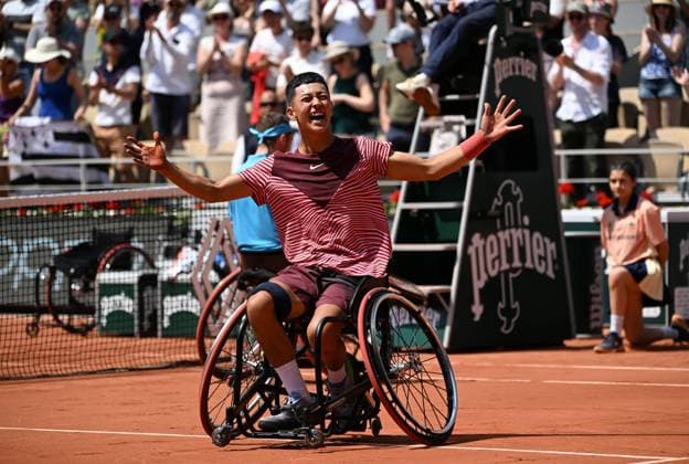 2023 Roland Garros Wheelchair Mens Single Final Winner Tokito Oda JPN