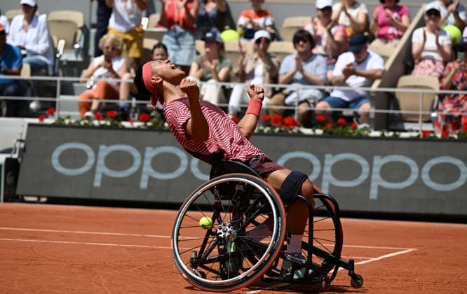 2023 Roland Garros Wheelchair Mens Single Final Winner Tokito Oda JPN