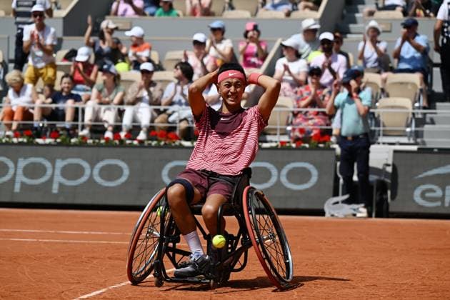 2023 Roland Garros Wheelchair Mens Single Final Winner Tokito Oda JPN