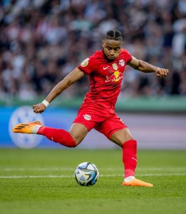 Leipzigs Christopher Nkunku. DFB-Pokalfinale 2023 Eintracht Frankfurt - RB Leipzig 0:2. 3. Juni 2023 Olympiastadion, Berlin. SG Eintracht Frankfurt - RB Leipzig 0:2 *** Leipzigs Christopher Nkunku DFB Pokalfinale 2023 Eintracht Frankfurt RB Leipzig 0 2 3 June 2023 Olympiastadion, Berlin SG Eintracht Frankfurt RB Leipzig 0 2