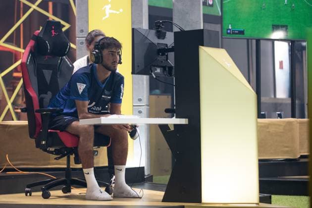 Grand Final of the Virtual Bundesliga 2023 Khalid Guerel Khalidgrl03, Karlsruher sc Grand Final of the Virtual Bundesliga 2023, Koeln, Strassenkickerbase, 10 06 2023 Copyright: xBEAUTIFULxSPORTS Buriakovx