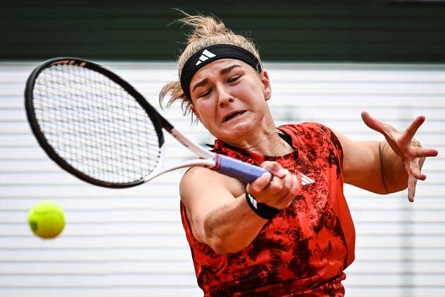 June 10, 2023, Paris, France, France: Karolina MUCHOVA of Czech Republic during the fourteenth day of Roland-Garros 2023, French Open 2023, Grand Slam tennis tournament at the Roland-Garros Stadium on June 10, 2023 in Paris, France. Paris France - ZUMAm308 20230610_zsp_m308_009 Copyright: xMatthieuxMirvillex