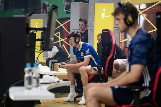 Grand Final of the Virtual Bundesliga 2023 Henning Wilmbusse FCH Henning, Hansa Rostock Grand Final of the Virtual Bundesliga 2023, Koeln, Strassenkickerbase, 10 06 2023 Copyright: xBEAUTIFULxSPORTS Buriakovx
