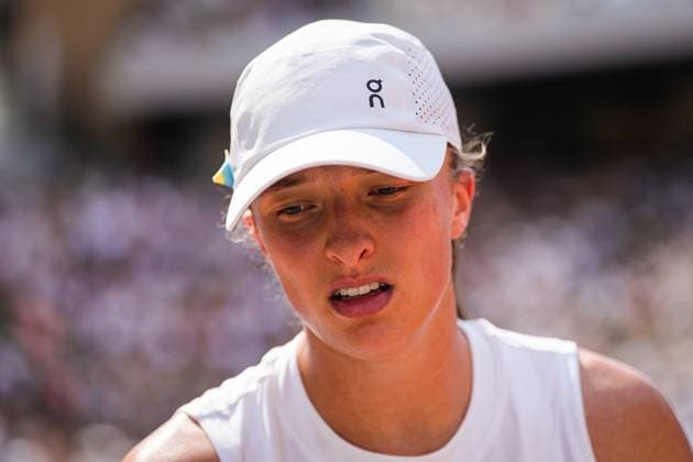 French Open, Roland Garros finale: Iga Swiatek - Karolina Muchova Paris, Frankrike 20230610. Iga Swiatek fra Polen under finalen i tennis mot Karolina Muchova fra Tjekkia i Roland-Garros-turneringen i Paris. Foto: Beate Oma Dahle NTB Paris Frankrike EDITORIAL USE ONLY. RESTRICTED USE FOR BETTING COMPANIES Ref:_SPOvRwCyJAkj-M.jpg  Copyright: xBeatexOmaxDahlex xNTBx