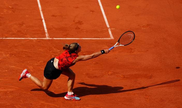 Mandatory Credit: Photo by Javier Garcia Shutterstock (13949279af) Karolina Muchova French Open Tennis, Day 14, Roland Garros, Paris, France - 10 June 2023 French Open Tennis, Day 14, Roland Garros, Paris, France - 10 June 2023  Copyright: xJavierxGarcia Shutterstockx 13949279af