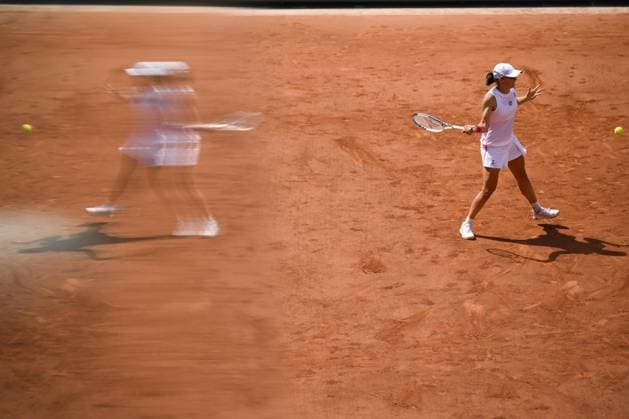 Iga Swiatek (Pol) TENNIS : Roland Garros 2023 - Finale Dames - Paris - 10 06 2023 JBAutissier Panoramic 