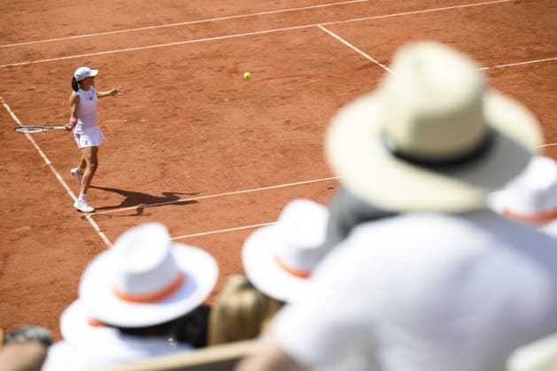 Iga Swiatek (Pol) TENNIS : Roland Garros 2023 - Finale Dames - Paris - 10 06 2023 JBAutissier Panoramic 