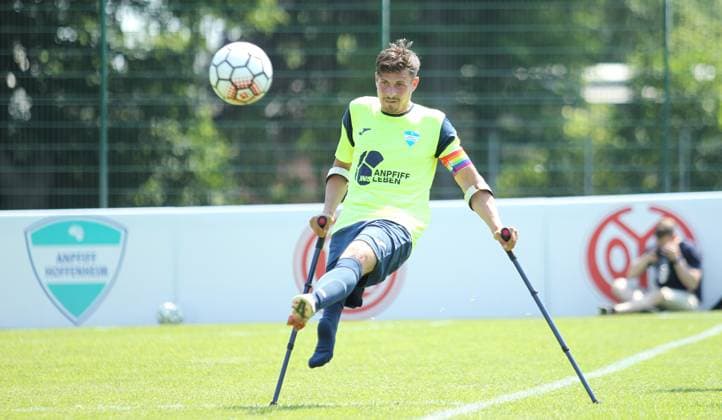 German Amputee Football League, Third Matchday at the Paul Hauenschild Facility of the HSV SG North East Kickoff Hoffenheim Dimitri Briegemann Hoffenheim Norderstedt Schleswig Holstein