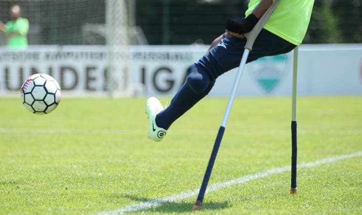German Amputee Football League, Third Matchday at the Paul Hauenschild facility of the HSV SG North East kickoff Hoffenheim symbol image symbol photo amputee soccer Norderstedt Schleswig Holstein