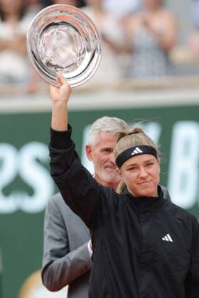 Karolina Muchova, CZE, after final of 2023 French Open at Roland Garros, Paris, 10 06 2023