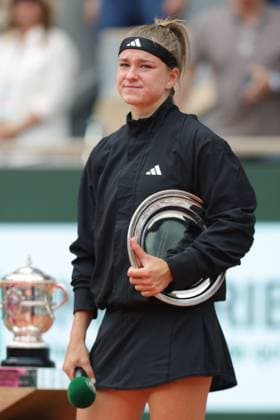 Karolina Muchova, CZE, after final of 2023 French Open at Roland Garros, Paris, 10 06 2023