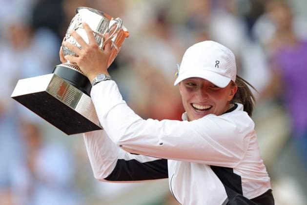 Iga Swiatek, POL, after final of 2023 French Open at Roland Garros, Paris, 10 06 2023