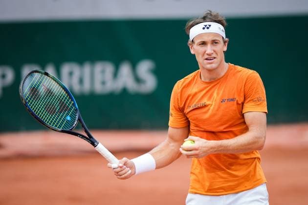French Open, Roland Garros finale: Casper Ruud - Novak Djokovic Paris, Frankrike 20230611. Casper Ruud under trening for finalen i tennis i Roland-Garros-turneringen mellom Casper Ruud og Novak Djokovic fra Serbia. Foto: Beate Oma Dahle NTB Paris Frankrike EDITORIAL USE ONLY. RESTRICTED USE FOR BETTING COMPANIES Ref:_SPO_BNCKsHedjyiDUw.jpg  Copyright: xBeatexOmaxDahlex xNTBx