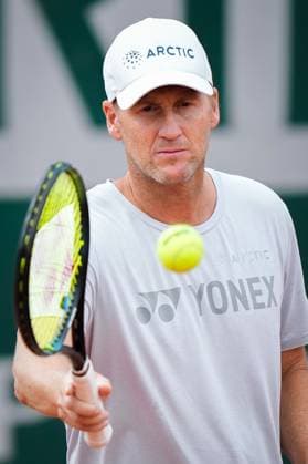 French Open, Roland Garros finale: Casper Ruud - Novak Djokovic Paris, Frankrike 20230611. Casper Ruuds trener og far Christian Ruud under trening for finalen i tennis i Roland-Garros-turneringen mellom Casper Ruud og Novak Djokovic fra Serbia. Foto: Beate Oma Dahle NTB Paris Frankrike EDITORIAL USE ONLY. RESTRICTED USE FOR BETTING COMPANIES Ref:_SPO_BNCDjlNNRbOSg8.jpg  Copyright: xBeatexOmaxDahlex xNTBx