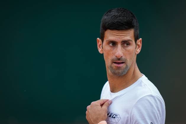 Tennis, French Open, Novak Djokovic - Casper Ruud, Warm-up