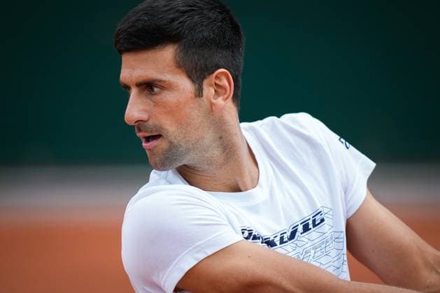 French Open, Roland Garros finale: Casper Ruud - Novak Djokovic Paris, Frankrike 20230611. Novak Djokovic under trening for finalen i tennis i Roland-Garros-turneringen mellom Casper Ruud og Novak Djokovic fra Serbia. Foto: Beate Oma Dahle NTB Paris Frankrike EDITORIAL USE ONLY. RESTRICTED USE FOR BETTING COMPANIES Ref:_SPO_BNCILGdx7eMqxM.jpg  Copyright: xBeatexOmaxDahlex xNTBx