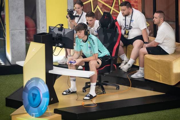 Grand Final of the Virtual Bundesliga 2023 Jonas Wirth Jonny, SC Paderborn 07 Grand Final of the Virtual Bundesliga 2023, Koeln, Strassenkickerbase, 10 06 2023 Copyright: xBEAUTIFULxSPORTS Buriakovx