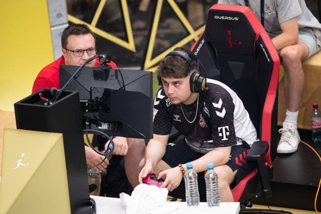 Grand Final of the Virtual Bundesliga 2023 Denis Mueller Denis, 1 FC Koeln Grand Final of the Virtual Bundesliga 2023, Koeln, Strassenkickerbase, 10 06 2023 Copyright: xBEAUTIFULxSPORTS Buriakovx