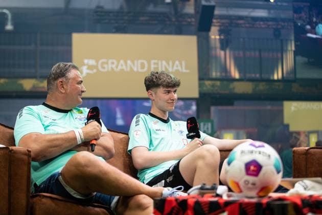 Grand Final of the Virtual Bundesliga 2023 Jonas Wirth Jonny, SC Paderborn 07 at the interview Grand Final of the Virtual Bundesliga 2023, Koeln, Strassenkickerbase, 10 06 2023 Copyright: xBEAUTIFULxSPORTS Buriakovx