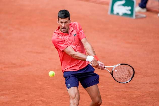French Open, Roland Garros finale: Casper Ruud - Novak Djokovic Paris, Frankrike 20230611. Novak Djokovic under finalen i tennis i Roland-Garros-turneringen i Paris mellom Casper Ruud og Novak Djokovic fra Serbia. Foto: Beate Oma Dahle NTB Paris Frankrike EDITORIAL USE ONLY. RESTRICTED USE FOR BETTING COMPANIES Ref:_SPO_BNCdkhHXwcyG4E.jpg  Copyright: xBeatexOmaxDahlex xNTBx
