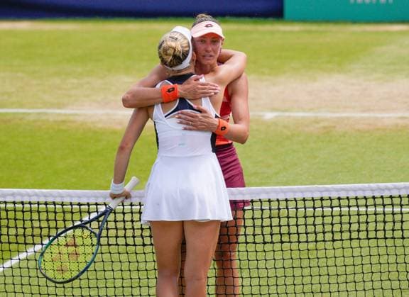 Mandatory Credit: Photo by Dave Shopland Shutterstock (13956576bb) Runner up Great Britain s Katie Swan with a look of dejection Lexus Surbiton Trophy, Tennis, Day 8, Surbiton Racket & Fitness Club, London, UK - 11 June 2023 Lexus Surbiton Trophy, Tennis, Day 8, Surbiton Racket & Fitness Club, London, UK - 11 June 2023 Copyright: xDavexShopland Shutterstockx 13956576bb