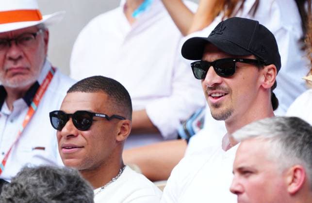 Mandatory Credit: Photo by Javier Garcia Shutterstock (13949284i) Kylian MBappe and Zlatan Ibrahimovich in the President s Box French Open Tennis, Day 15, Roland Garros, Paris, France - 11 June 2023 French Open Tennis, Day 15, Roland Garros, Paris, France - 11 June 2023  Copyright: xJavierxGarcia Shutterstockx 13949284i
