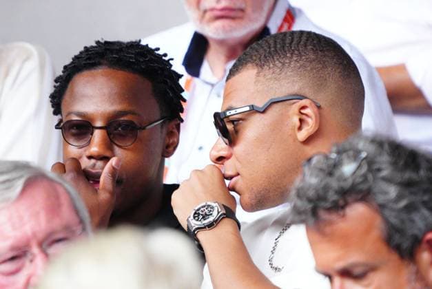 Mandatory Credit: Photo by Javier Garcia Shutterstock (13949284n) Kylian MBappe in the President s Box French Open Tennis, Day 15, Roland Garros, Paris, France - 11 June 2023 French Open Tennis, Day 15, Roland Garros, Paris, France - 11 June 2023  Copyright: xJavierxGarcia Shutterstockx 13949284n