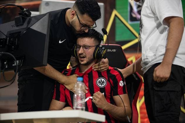 Grand Final of the Virtual Bundesliga 2023 Antonio Radelja AntonioRadelja, Eintracht Franfurt Grand Final of the Virtual Bundesliga 2023, Koeln, Strassenkickerbase, 10 06 2023 Copyright: xBEAUTIFULxSPORTS Buriakovx
