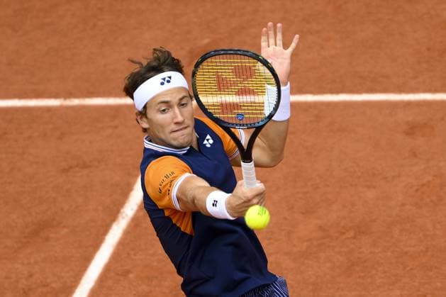 Casper Ruud (Nor) TENNIS : Roland Garros 2023 - Finale Messieurs - Paris - 11 06 2023 JBAutissier Panoramic 