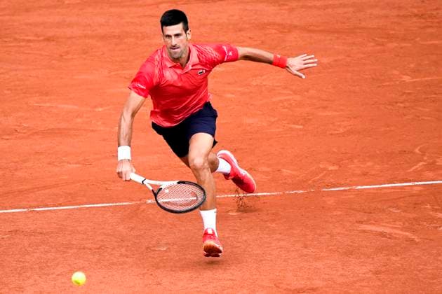 French Open, Roland Garros finale: Casper Ruud - Novak Djokovic Paris, Frankrike 20230611. Novak Djokovic under finalen i tennis i Roland-Garros-turneringen i Paris mellom Casper Ruud og Novak Djokovic fra Serbia. Foto: Beate Oma Dahle NTB Paris Frankrike EDITORIAL USE ONLY. RESTRICTED USE FOR BETTING COMPANIES Ref:_SPO_BNC0259476547st.jpg  Copyright: xBeatexOmaxDahlex xNTBx