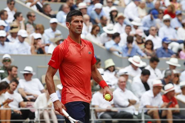 Novak Djokovic Vs Casper Ruud - Finale Simple Messieurs TENNIS : Roland-Garros 2023 - Paris - 11 06 2023 MichaelBaucher Panoramic 
