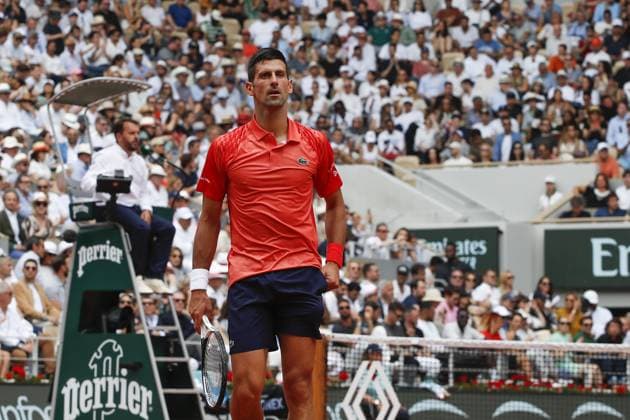 Novak Djokovic Vs Casper Ruud - Finale Simple Messieurs TENNIS : Roland-Garros 2023 - Paris - 11 06 2023 MichaelBaucher Panoramic 