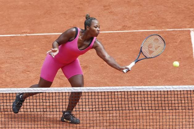 Su Wei Hsieh - Xinyu Wang Vs Leylah Fernandez - Taylor Townsend - Finale Double Dames TENNIS : Roland-Garros 2023 - Paris - 11 06 2023 MichaelBaucher Panoramic 