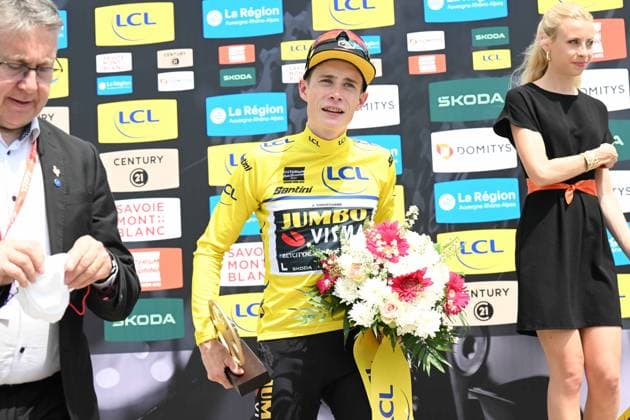 Bilder des Jahres 2023, Sport 06 Juni 11-06-2023 Criterium Du Dauphine Libere; Tappa 08 Le Pont De Clax - Grenoble - La Bastille; 2023, Jumbo - Visma; Vingegaard, Jonas; Grenoble - La Bastille; 