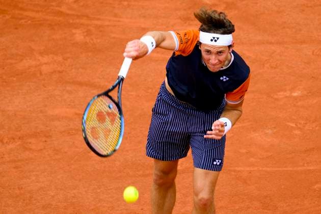 Casper Ruud (Nor) TENNIS : Roland Garros 2023 - Finale Messieurs - Paris - 11 06 2023 JBAutissier Panoramic 