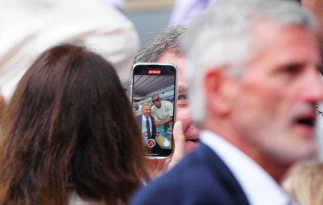 Mandatory Credit: Photo by Javier Garcia Shutterstock (13949284ac) Kylian MBappe in the President s Box French Open Tennis, Day 15, Roland Garros, Paris, France - 11 June 2023 French Open Tennis, Day 15, Roland Garros, Paris, France - 11 June 2023  Copyright: xJavierxGarcia Shutterstockx 13949284ac