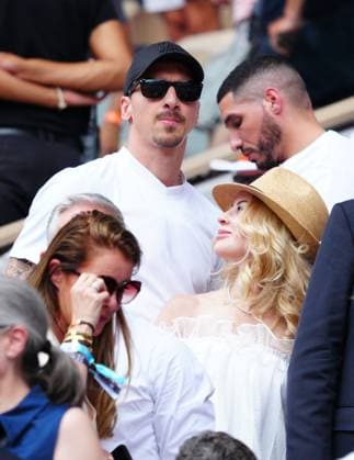 Mandatory Credit: Photo by Javier Garcia Shutterstock (13949284ag) Zlatan Ibrahomovich with his wife Helena French Open Tennis, Day 15, Roland Garros, Paris, France - 11 June 2023 French Open Tennis, Day 15, Roland Garros, Paris, France - 11 June 2023  Copyright: xJavierxGarcia Shutterstockx 13949284ag