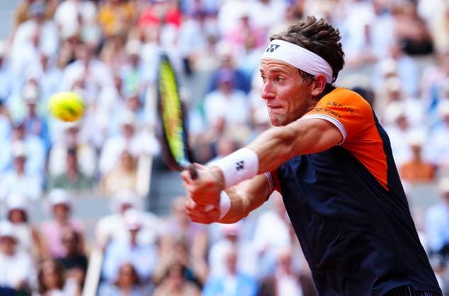 Mandatory Credit: Photo by Javier Garcia Shutterstock (13949284au) Casper Ruud French Open Tennis, Day 15, Roland Garros, Paris, France - 11 June 2023 French Open Tennis, Day 15, Roland Garros, Paris, France - 11 June 2023  Copyright: xJavierxGarcia Shutterstockx 13949284au