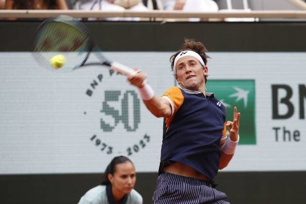 Novak Djokovic Vs Casper Ruud - Finale Simple Messieurs TENNIS : Roland-Garros 2023 - Paris - 11 06 2023 MichaelBaucher Panoramic 