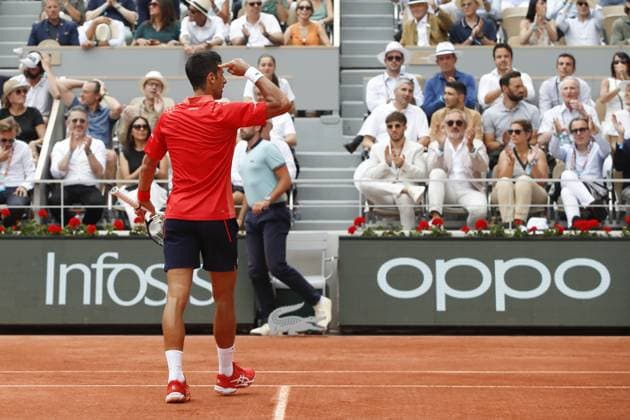 Novak Djokovic Vs Casper Ruud - Finale Simple Messieurs TENNIS : Roland-Garros 2023 - Paris - 11 06 2023 MichaelBaucher Panoramic 