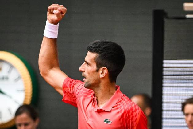 June 11, 2023, Paris, France, France: Novak DJOKOVIC of Serbia celebrates his point during the fifteenth day of Roland-Garros 2023, French Open 2023, Grand Slam tennis tournament at the Roland-Garros Stadium on June 11, 2023 in Paris, France. Paris France - ZUMAm308 20230611_zsp_m308_009 Copyright: xMatthieuxMirvillex