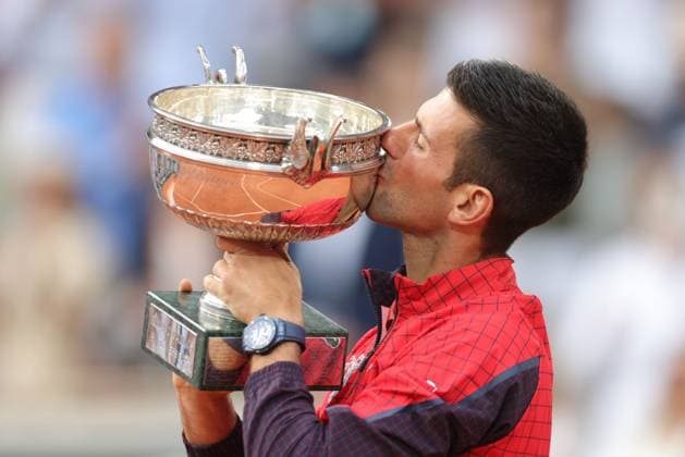 Novak Djokovic, SRB, after final of 2023 French Open at Roland Garros, Paris, 11 06 2023