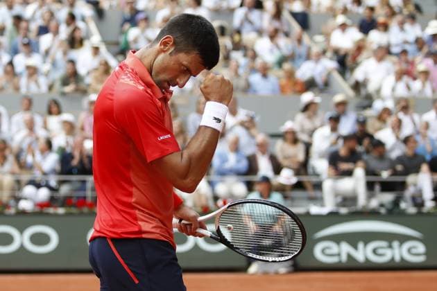 Novak Djokovic Vs Casper Ruud - Finale Simple Messieurs TENNIS : Roland-Garros 2023 - Paris - 11 06 2023 MichaelBaucher Panoramic 