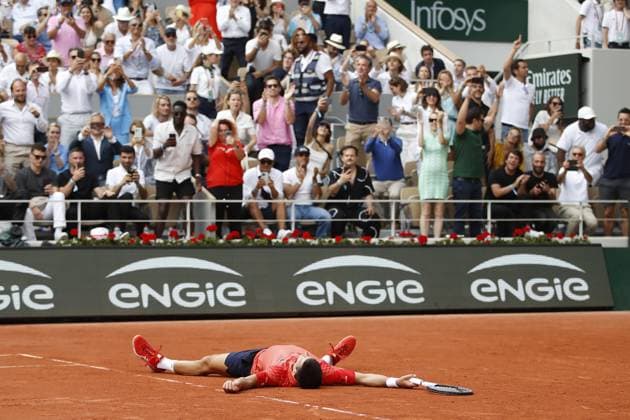 Novak Djokovic Vs Casper Ruud - Finale Simple Messieurs TENNIS : Roland-Garros 2023 - Paris - 11 06 2023 MichaelBaucher Panoramic 