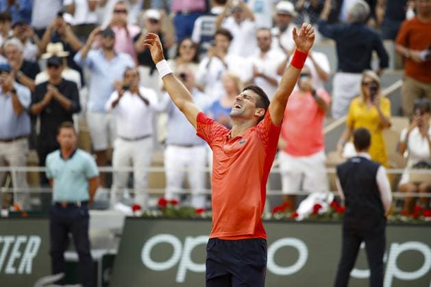 Novak Djokovic Vs Casper Ruud - Finale Simple Messieurs TENNIS : Roland-Garros 2023 - Paris - 11 06 2023 MichaelBaucher Panoramic 
